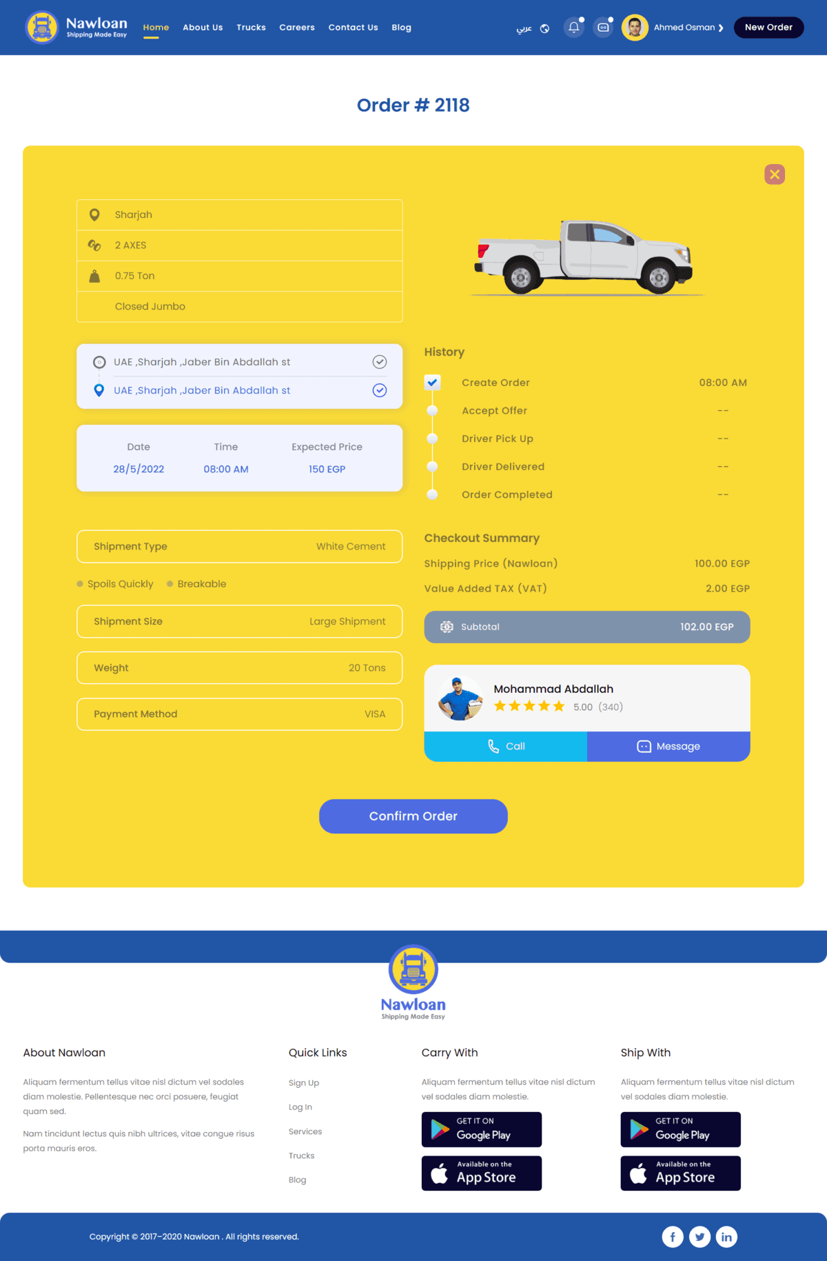 Nawloan - Integrated Logistics & Shipping Management Ecosystem