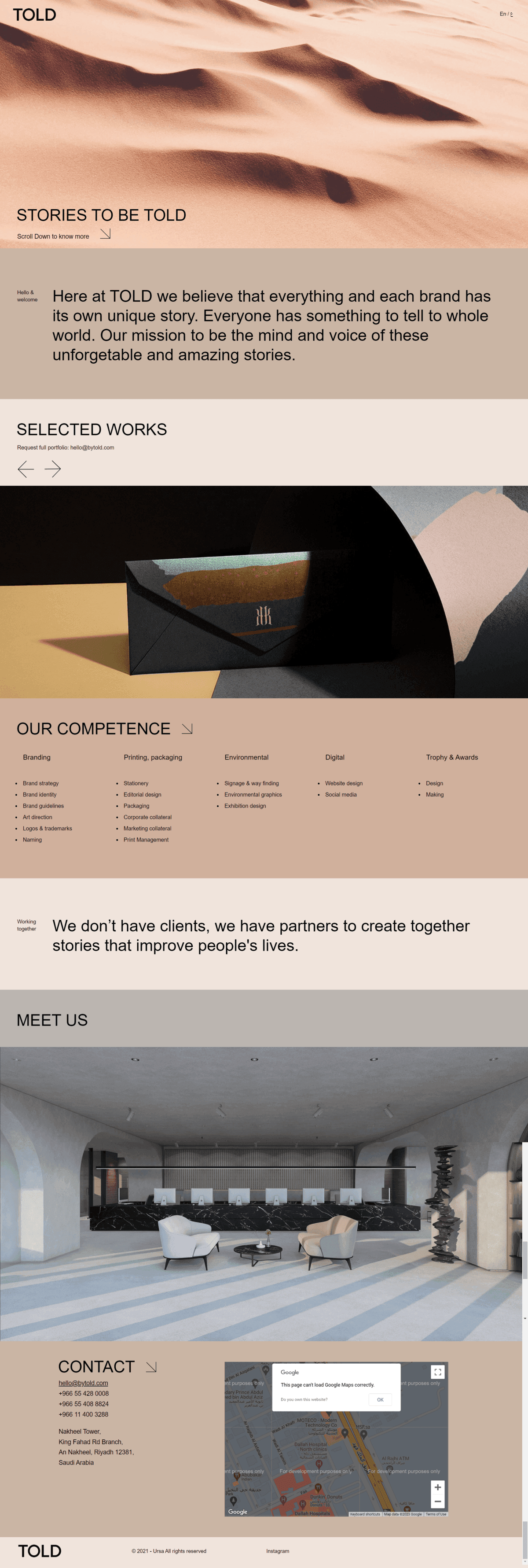 Told Multilingual Interface Design