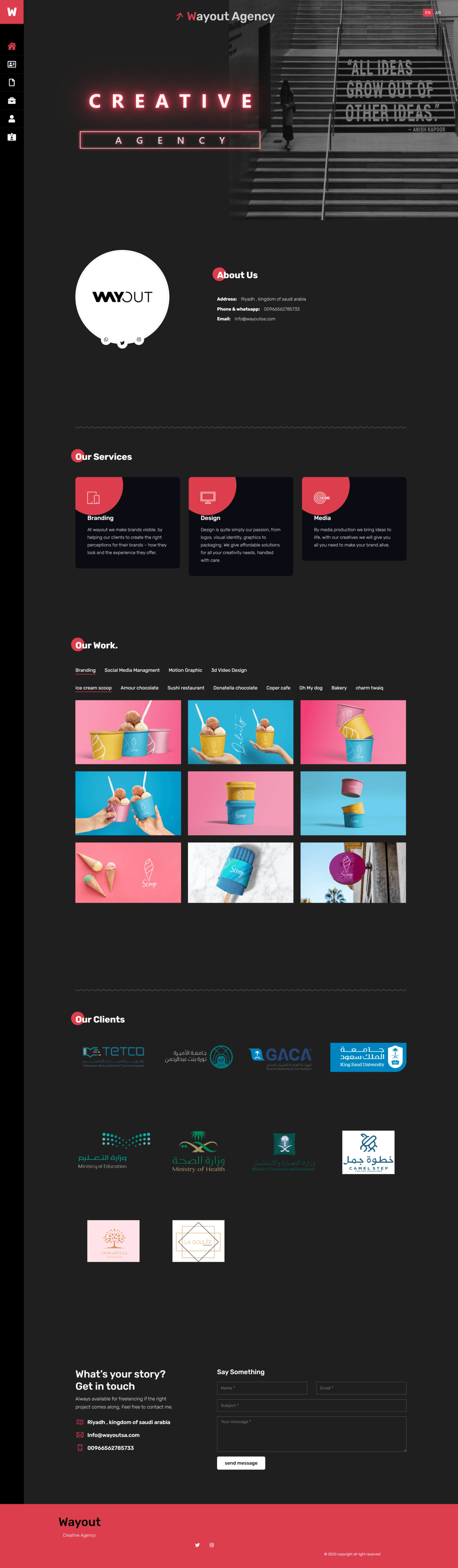 Wayout Modern Creative Agency Website